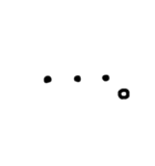 黒文字。（個別スタンプ：19）