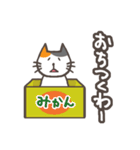 でか文字★三毛ねこ日常会話（個別スタンプ：2）