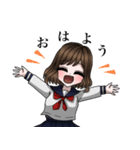 使いやすい女の子達（個別スタンプ：1）