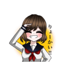 使いやすい女の子達（個別スタンプ：9）