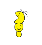 ブラウン(黄色)のスタンプ（個別スタンプ：1）