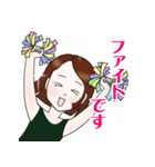 ボブヘアの女の子のスタンプ（個別スタンプ：28）