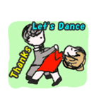 ダンスとミカンちゃん（個別スタンプ：4）