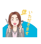 ゆきさん似顔絵スタンプ（個別スタンプ：4）