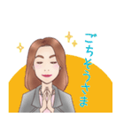 ゆきさん似顔絵スタンプ（個別スタンプ：5）