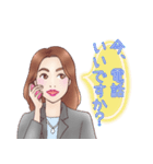 ゆきさん似顔絵スタンプ（個別スタンプ：9）