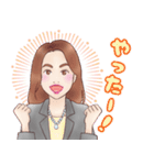 ゆきさん似顔絵スタンプ（個別スタンプ：13）