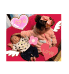 琥珀familyでらっくちゅ（個別スタンプ：9）