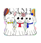 てるてるアニマル6 和菓子会（個別スタンプ：4）