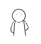 白いなにかスタンプ『第1弾』（個別スタンプ：13）