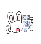 韓国語が話せるうさぎ"ピチャ‼️"（個別スタンプ：24）