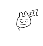 可愛い白うさぎのスタンプ（個別スタンプ：2）