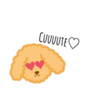 ♥︎Toy・Poodle♥︎stamp♥︎（個別スタンプ：1）