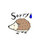 ハリネズミちゃん。。（個別スタンプ：4）