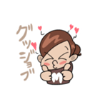 ハッピーもえちゃんスタンプ（個別スタンプ：3）