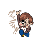 ハッピーもえちゃんスタンプ（個別スタンプ：4）