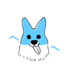 あおいいぬ（個別スタンプ：5）