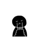 黒リボンの子（個別スタンプ：6）