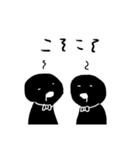 黒リボンの子（個別スタンプ：8）