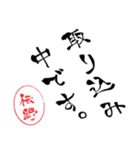 使いどころ満載！レア名字判子「達筆伝野」（個別スタンプ：33）