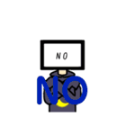 画面男子（個別スタンプ：8）