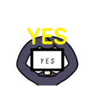 画面男子（個別スタンプ：9）
