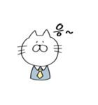 ねこ社長の韓国語（個別スタンプ：1）