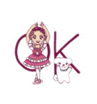 かわいいバレエリーナと犬（個別スタンプ：3）