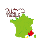 フランスの地図（個別スタンプ：14）