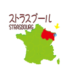 フランスの地図（個別スタンプ：18）