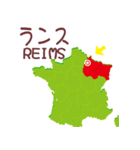 フランスの地図（個別スタンプ：20）