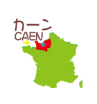 フランスの地図（個別スタンプ：26）