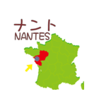 フランスの地図（個別スタンプ：38）