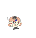 顔にかいてある人たち。（個別スタンプ：10）