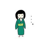 日々をやる、こけし(文字あり)（個別スタンプ：2）