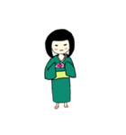 日々をやる、こけし(文字あり)（個別スタンプ：4）