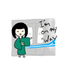 日々をやる、こけし(文字あり)（個別スタンプ：6）