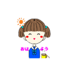 日常で使える女子中学生スタンプ（個別スタンプ：3）