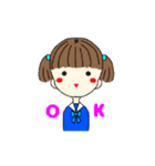 日常で使える女子中学生スタンプ（個別スタンプ：5）