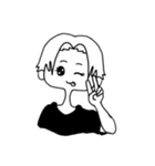 モノクロコンビ（個別スタンプ：9）