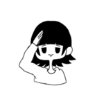 モノクロコンビ（個別スタンプ：11）