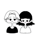 モノクロコンビ（個別スタンプ：16）