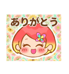 毎日使える！女の子スタンプ(顔Ver)（個別スタンプ：10）
