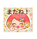 毎日使える！女の子スタンプ(顔Ver)（個別スタンプ：12）
