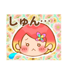 毎日使える！女の子スタンプ(顔Ver)（個別スタンプ：20）