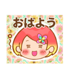 毎日使える！女の子スタンプ(顔Ver)（個別スタンプ：26）