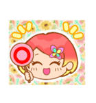 毎日使える！女の子スタンプ(顔Ver)（個別スタンプ：31）