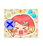 毎日使える！女の子スタンプ(顔Ver)（個別スタンプ：32）
