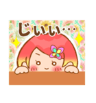 毎日使える！女の子スタンプ(顔Ver)（個別スタンプ：38）
