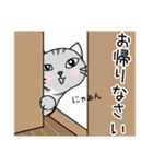 冬のサバトラ猫（個別スタンプ：8）